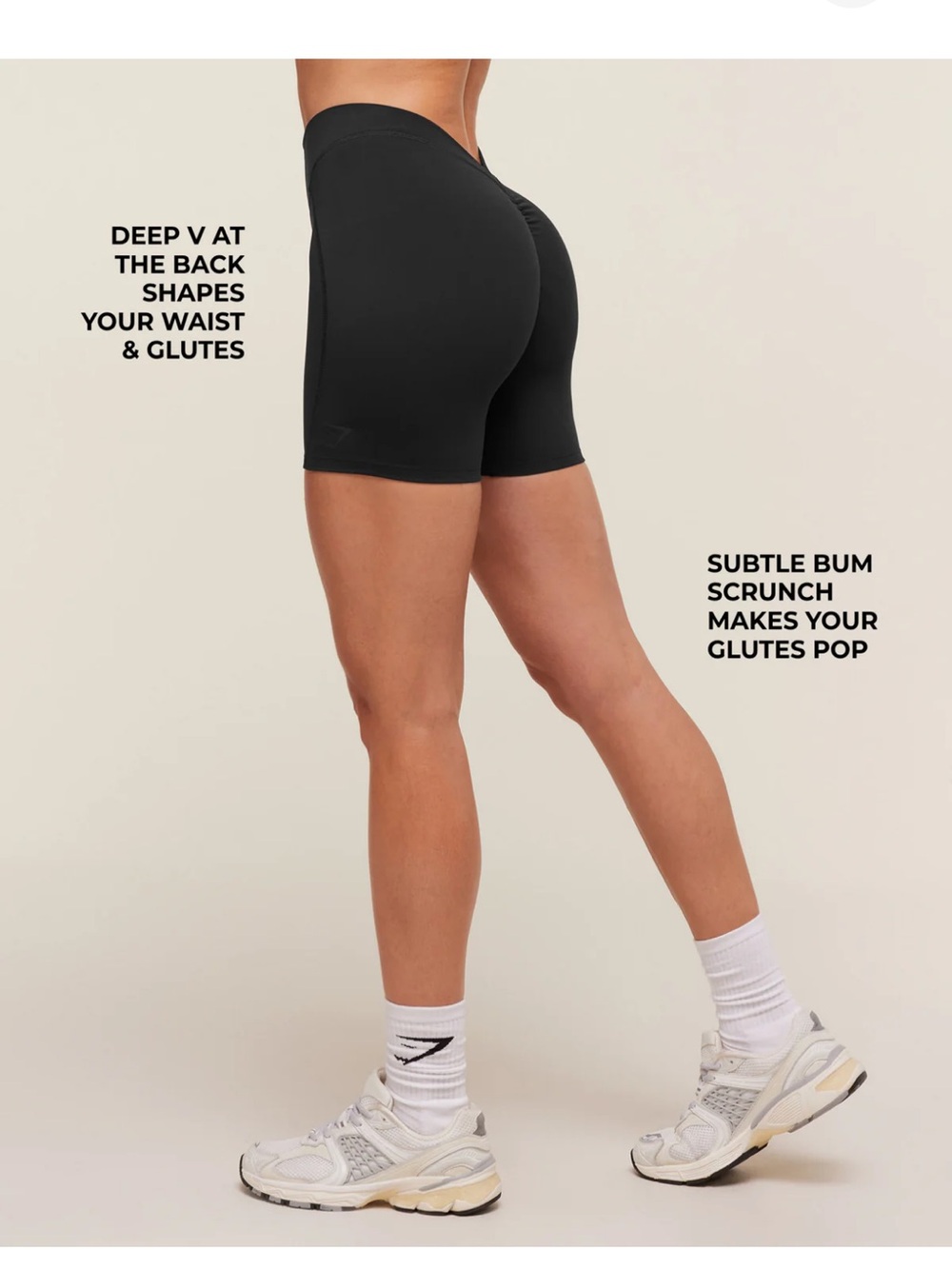 Gymshark Black LIFTING DIPPED WAISTBAND SHORTS - Picture 2 of 8